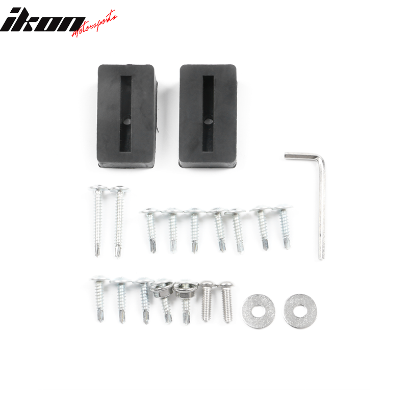 Universal 62"-66" Adjustable B Style Front Bumper Lip 3PC