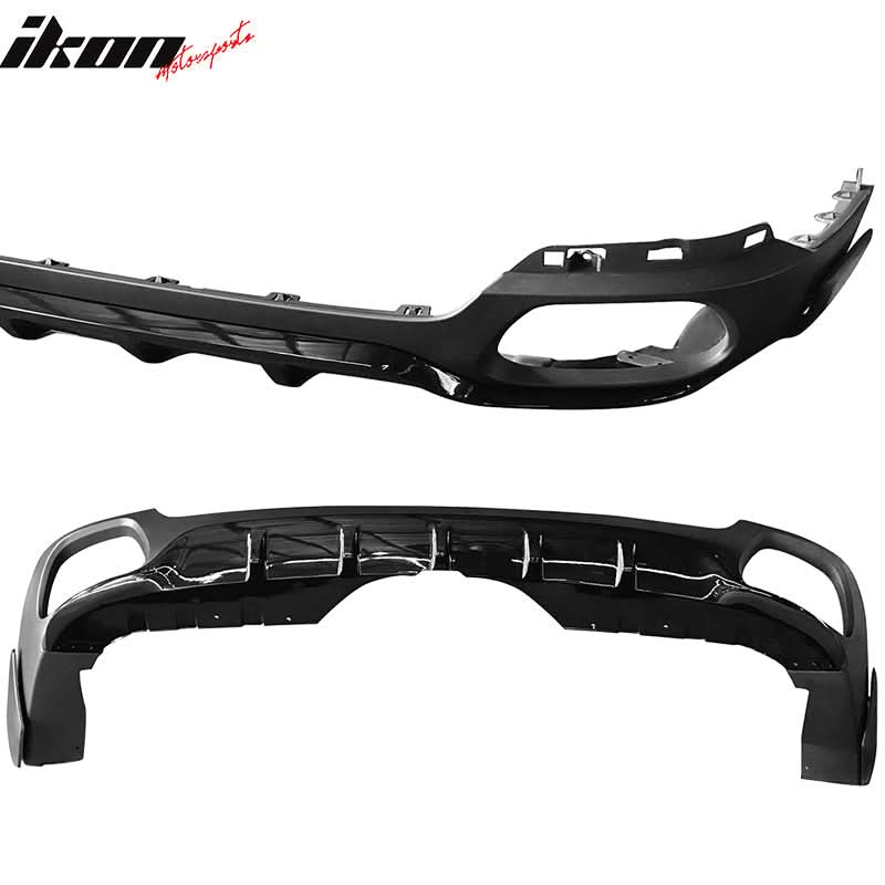 2014-2017 BMW F15 X5 Base MP Style Rear Kits + Muffler Tips S/S Chrome