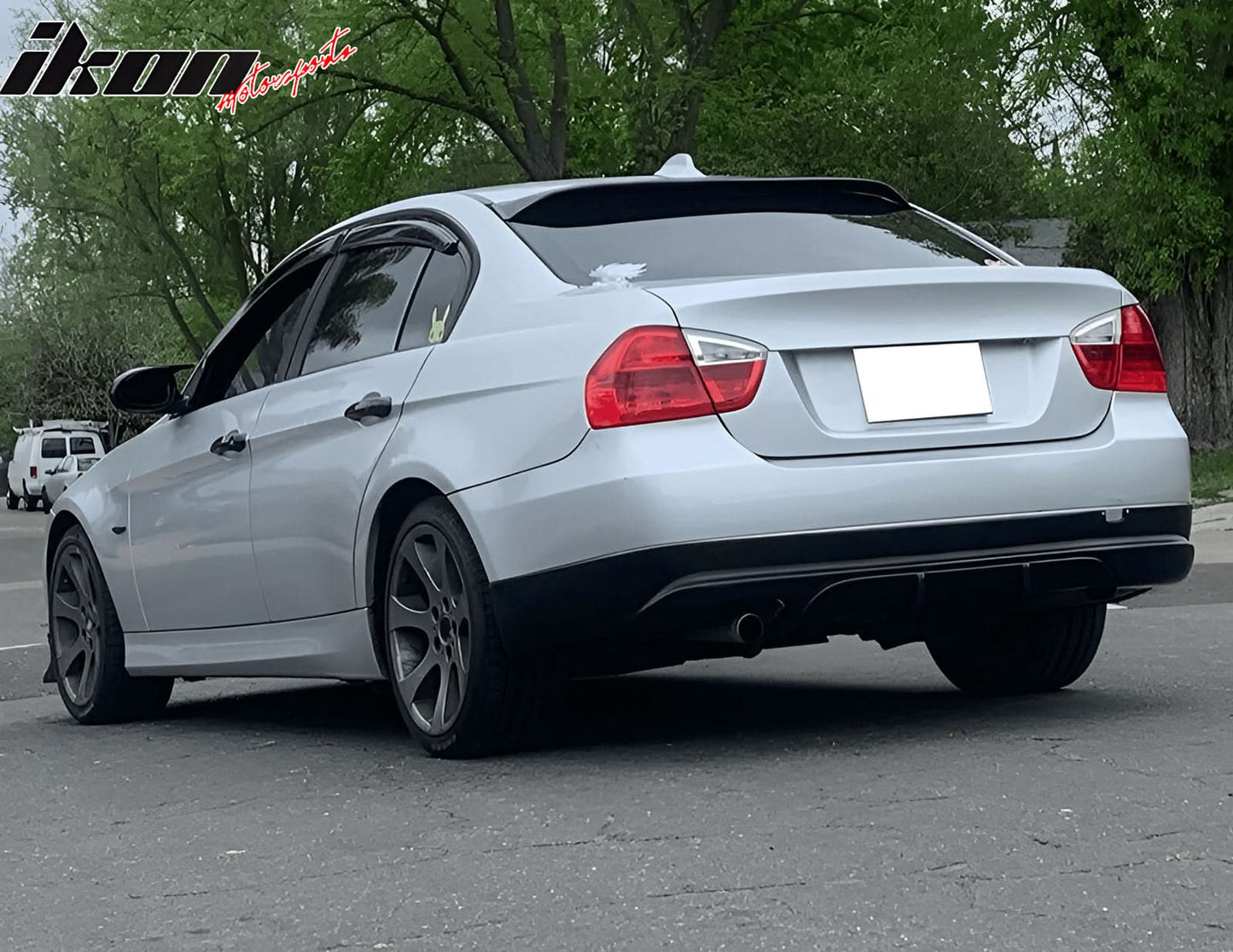 2005-2012 BMW E90 3-Series 4Dr Sedan Rear Bumper Lip Spoiler PU