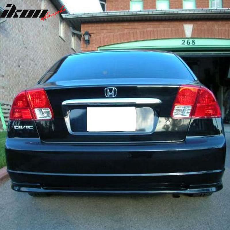 Fits 01-03 Honda Civic PP Front + Rear Bumper Lip + Side Skirts
