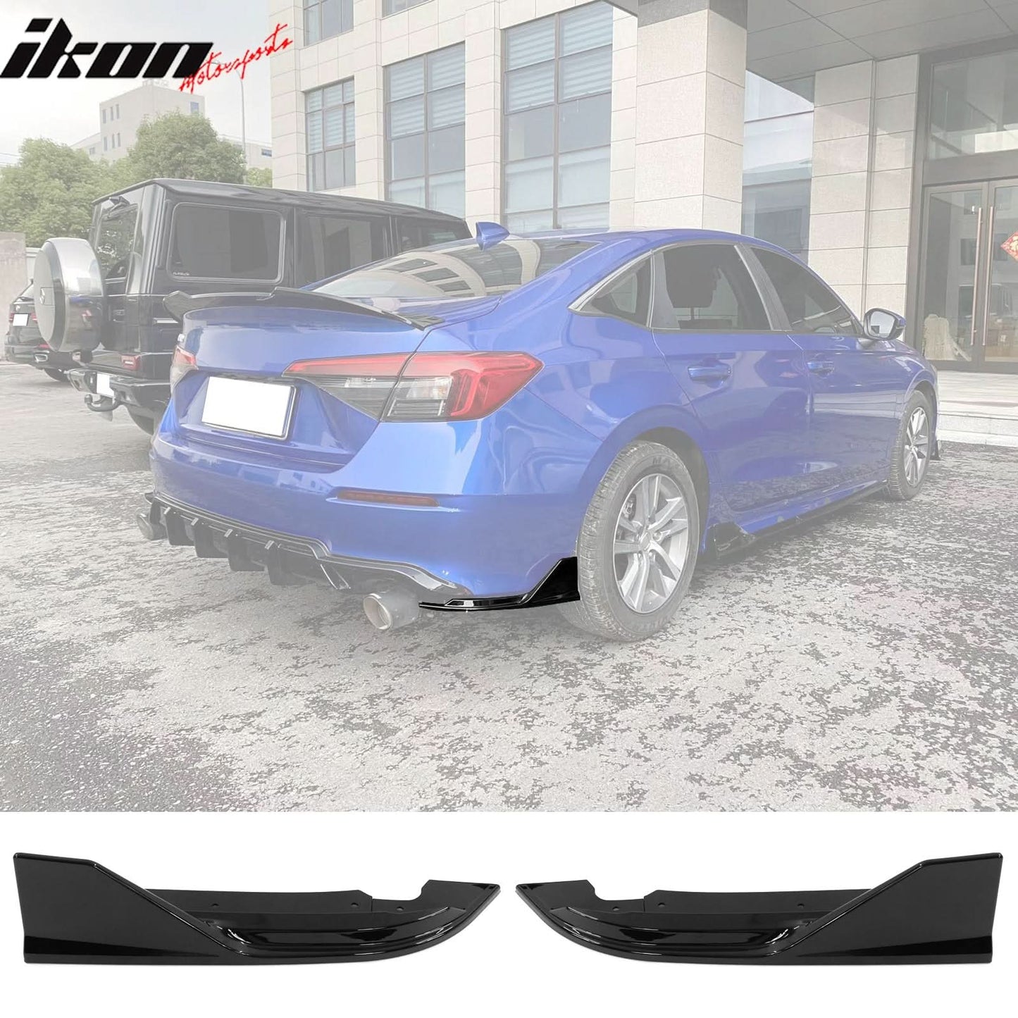 2022-2024 Civic FE-C Style Gloss Black Bodykit (Front Rear Trunk Side)