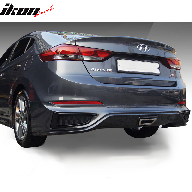 2017-2018 Hyundai Elantra SPW Style Rear Bumper Diffuser Lip - PP