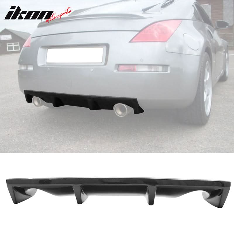2003-2009 Nissan 350Z Z33 Carbon Fiber Rear Bumper Diffuser Lip