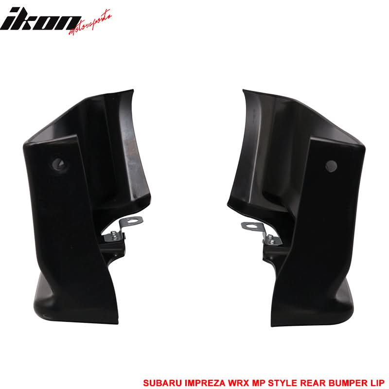 2015-2021 Subaru WRX STI MP Style Rear Bumper Lip Apron Spats ABS 2PC
