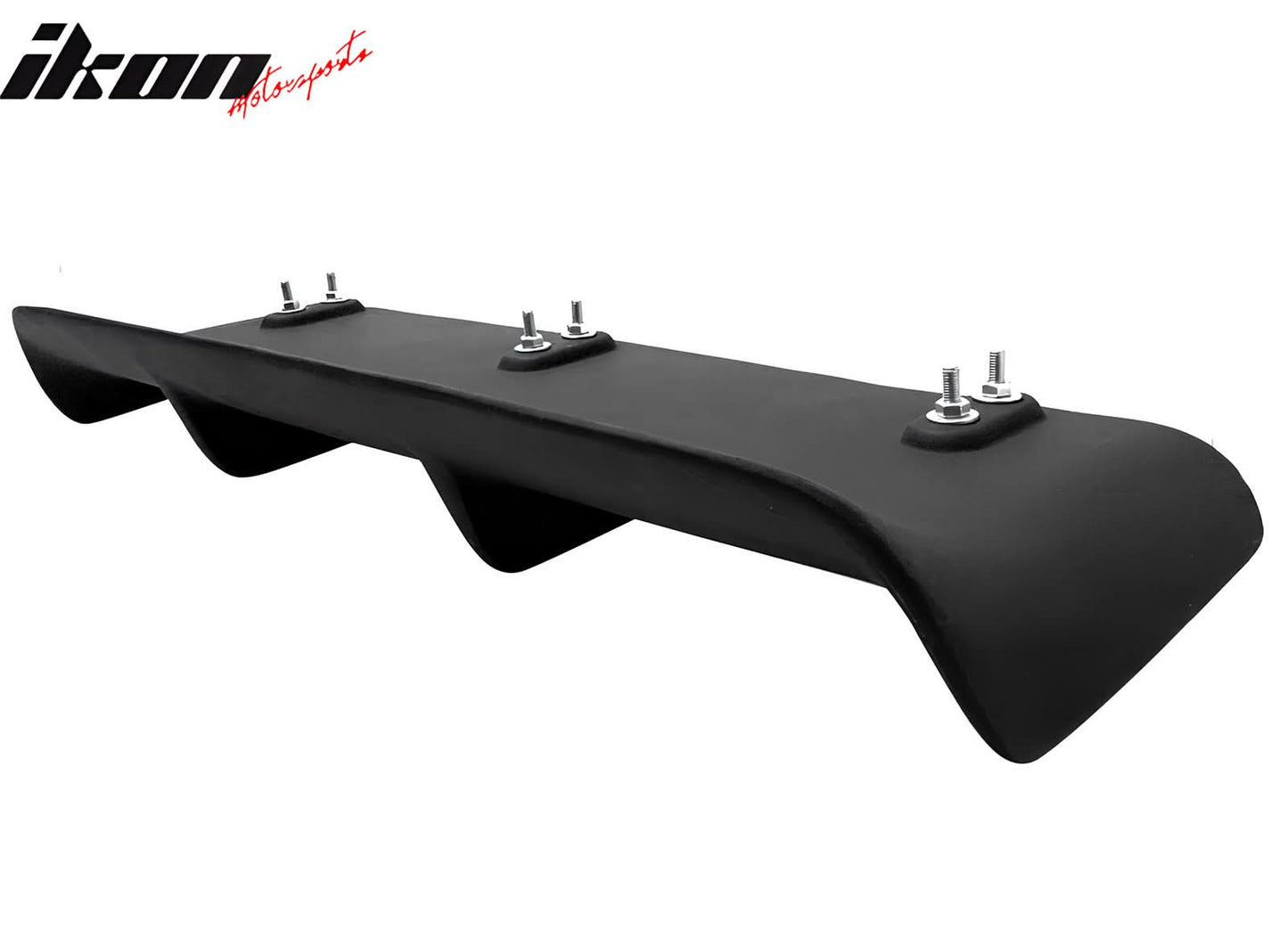 Universal 31"x9" MDA 4-Fin Rear Diffuser Valance Splitter Matte Black