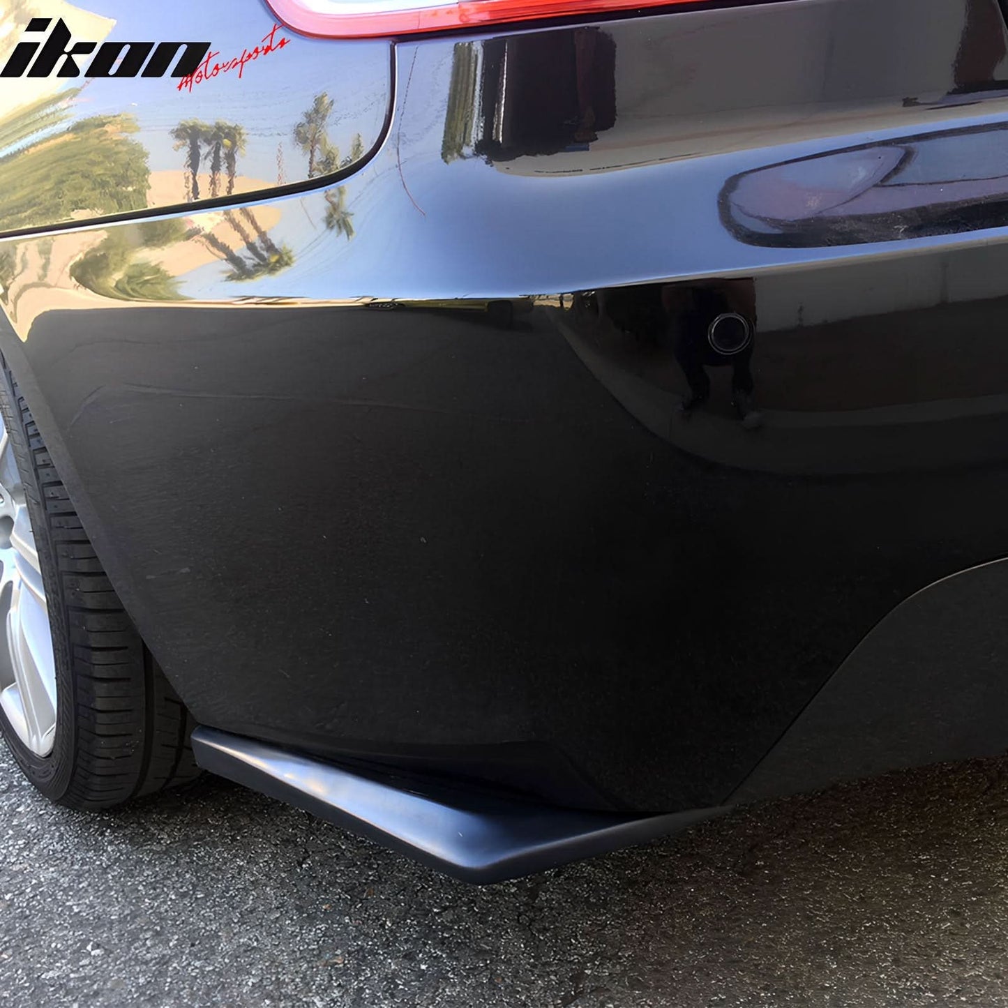 Universal 17" x 7" DT Style Rear Lip Side Corner Aprons Canard Caps