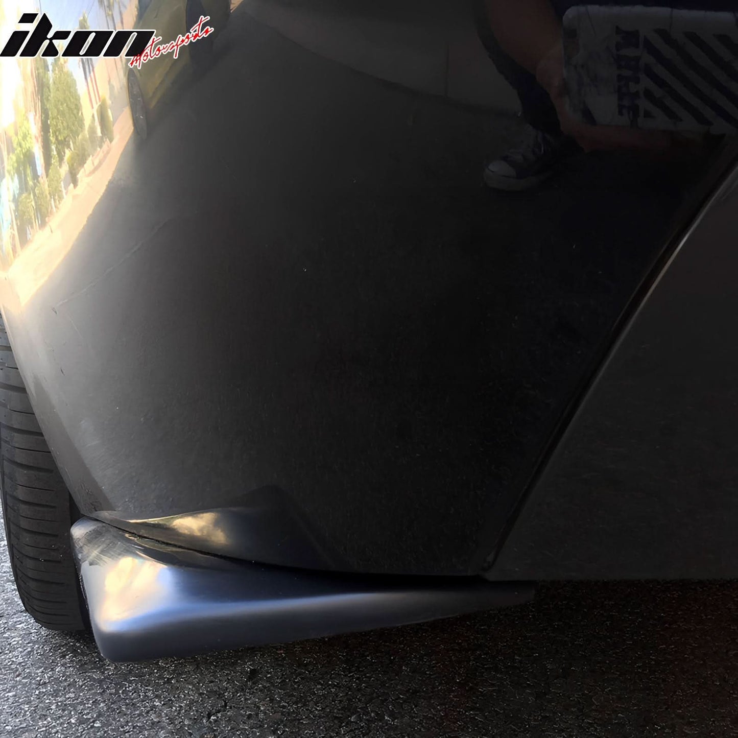 Universal 17" x 7" DT Style Rear Lip Side Corner Aprons Canard Caps