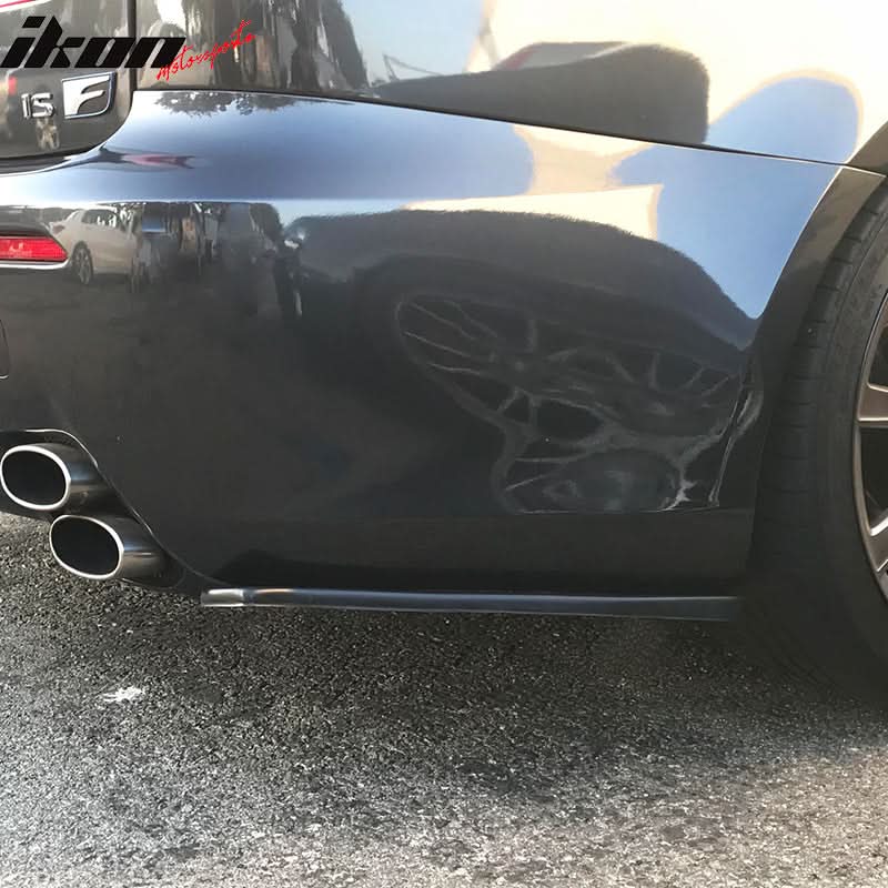 Universal 19" CS Style Rear Bumper Spats Side Extension Lips PU 2PC