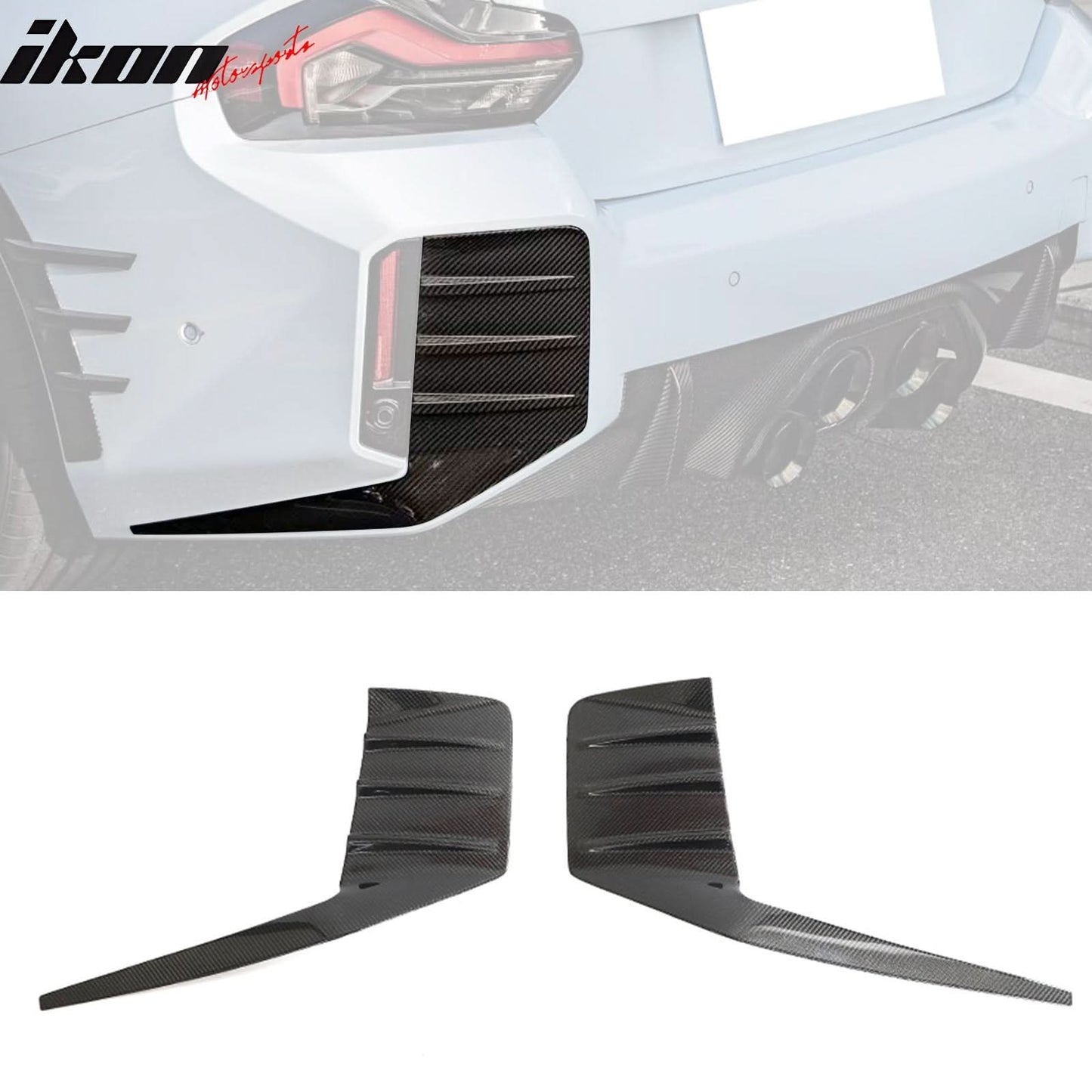 2023-2024 BMW G87 M2 Rear Side Fins M Performance Style