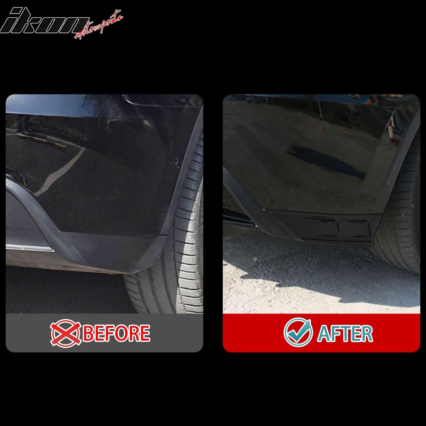 2020-2024 Tesla Model Y All Models Rear Splitter Aprons PP