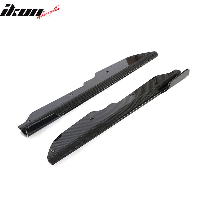 2020-2025 Chevy Corvette C8 IKON Style Carbon Fiber CF Side Skirts 2PC
