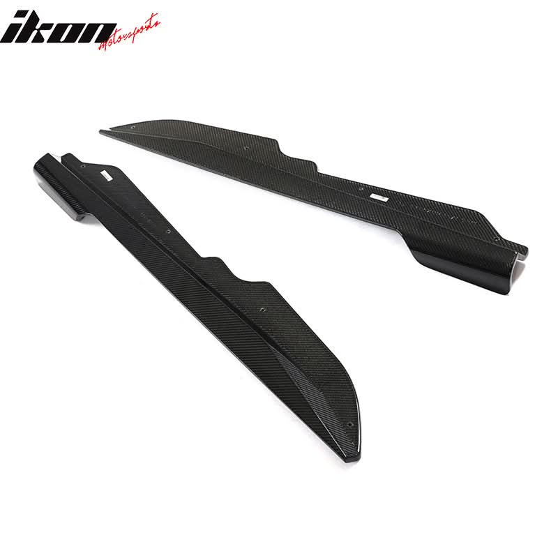 2020-2025 Chevy Corvette C8 IKON Style Carbon Fiber CF Side Skirts 2PC