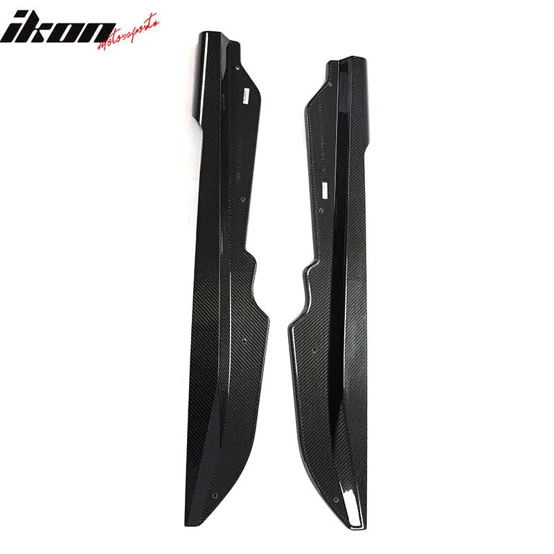 2020-2025 Chevy Corvette C8 IKON Style Carbon Fiber CF Side Skirts 2PC