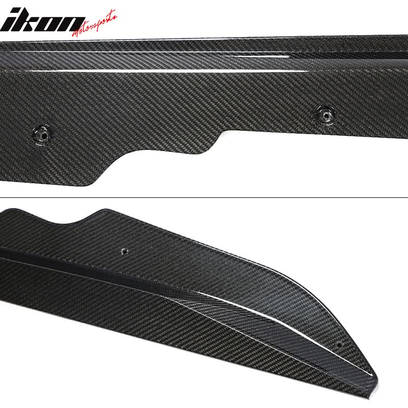 2020-2025 Chevy Corvette C8 IKON Style Carbon Fiber CF Side Skirts 2PC