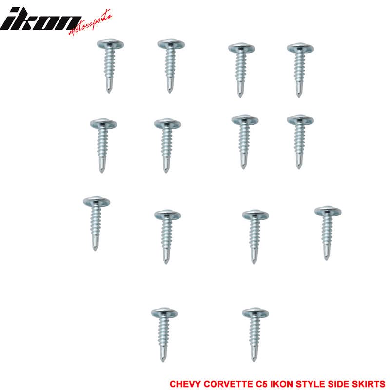 1997-2004 Chevy Corvette C5 IKON Style Side Skirts Carbon Fiber