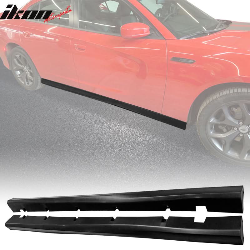 2011-2023 Dodge Charger SRT Style Unpainted Side Skirts Rocker Panels