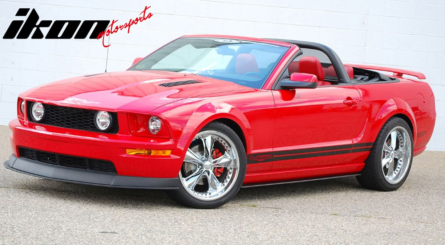 Universal Side Skirts 75" x 5" CDC Style Unpainted BlackÂ Rocker Panel