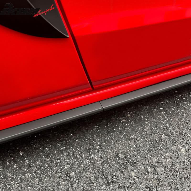 2005-2014 Ford Mustang GT500 Style Side Skirts ABS 2PC