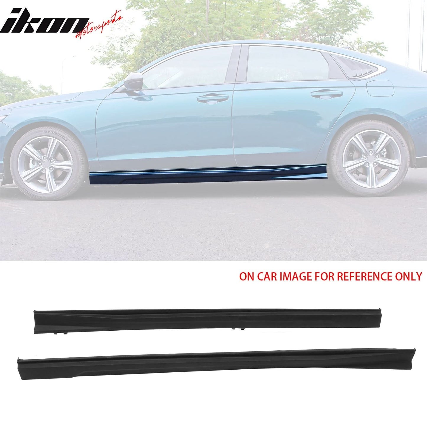 2023-2025 Honda Accord 11th Gen IKON Style Unpainted 2PC Side Skirt PP