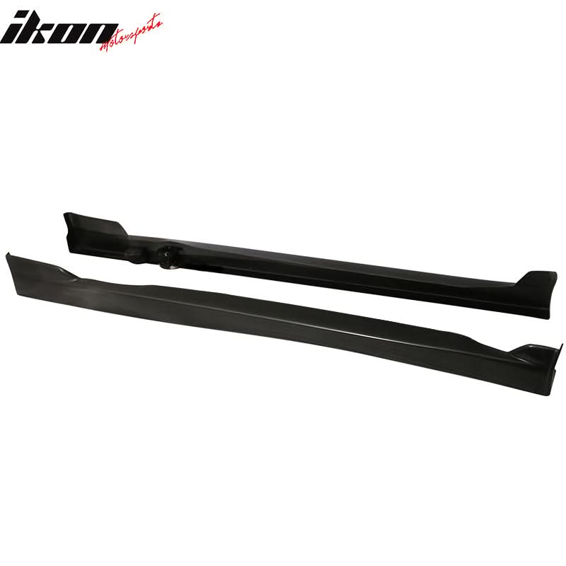 1996-2000 Honda Civic Coupe CS Style Unpainted Black Side Skirts PU