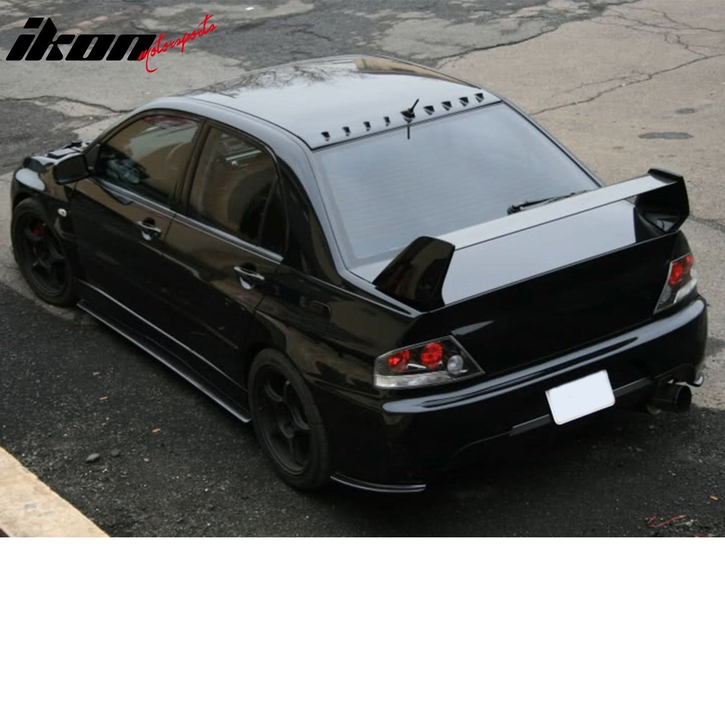 Universal Side Skirts 75" x 3.5" JDM Style PU Unpainted Black