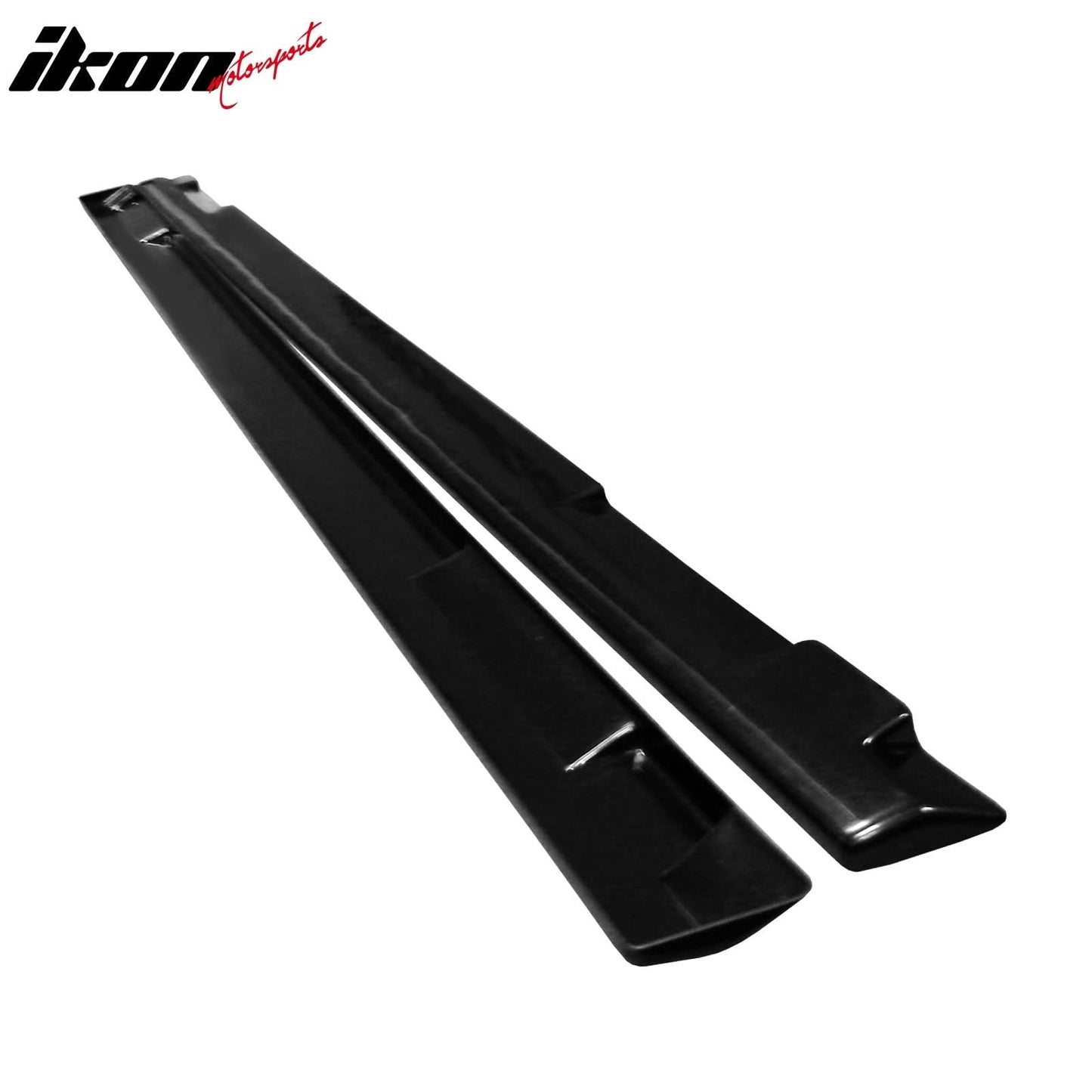 Universal Side Skirts 75" x 3.5" JDM Style PU Unpainted Black