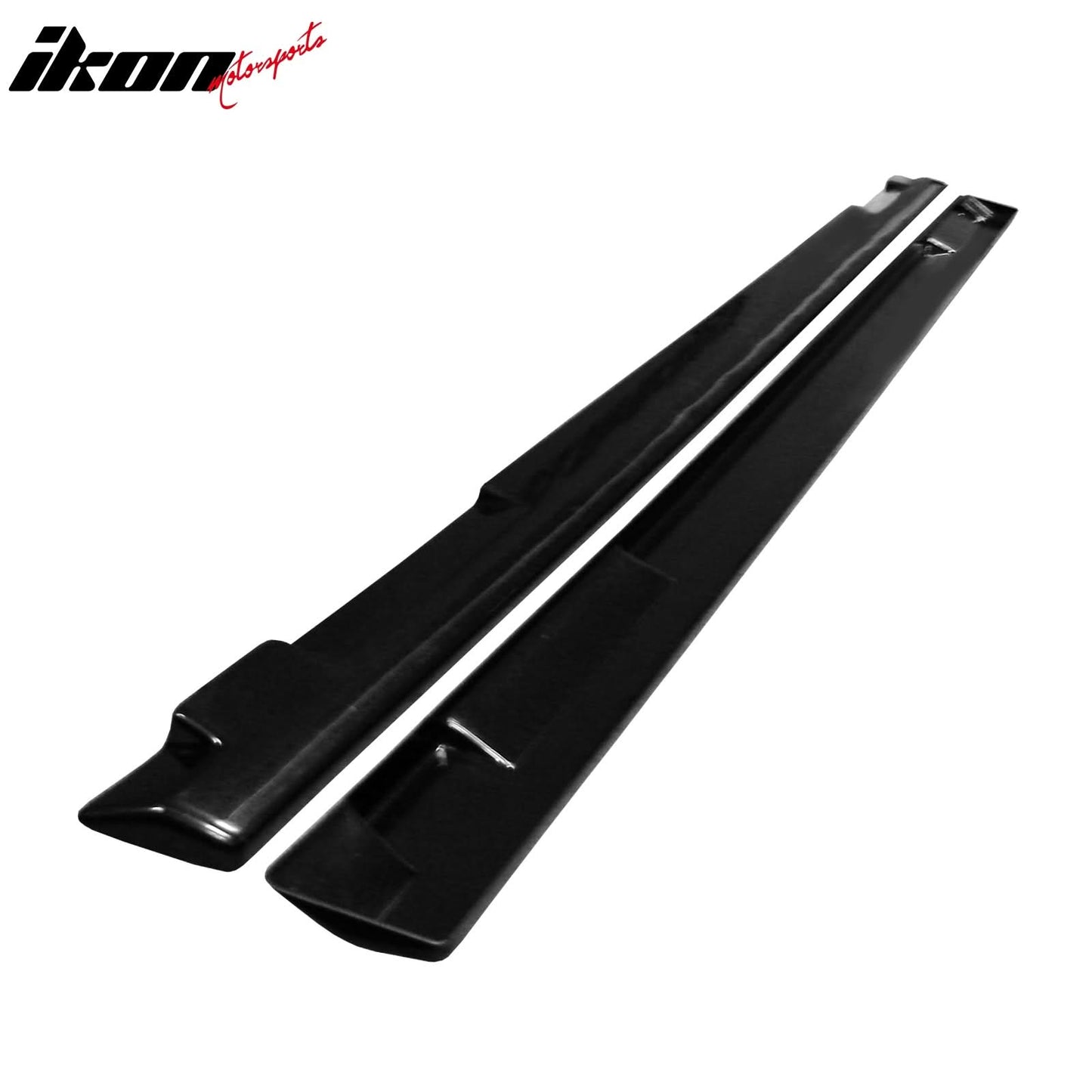 Universal Side Skirts 75" x 3.5" JDM Style PU Unpainted Black
