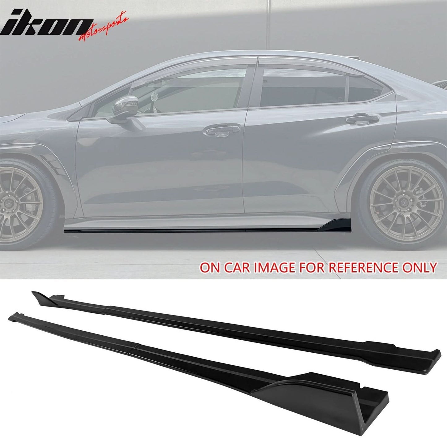 2022-2025Â SubaruÂ WRX D Style Matte Black Side Skirts Extensions 4PCS