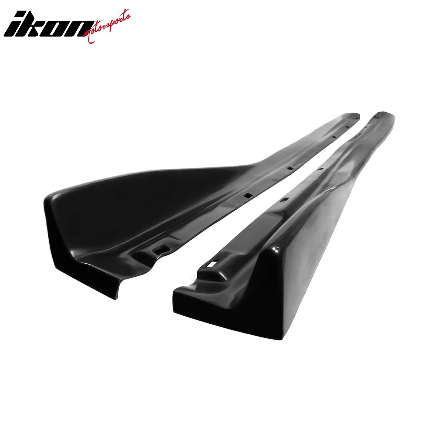 Side Skirts 70" x 5" CS Style PU Unpainted BlackÂ Rocker Panel Splitter