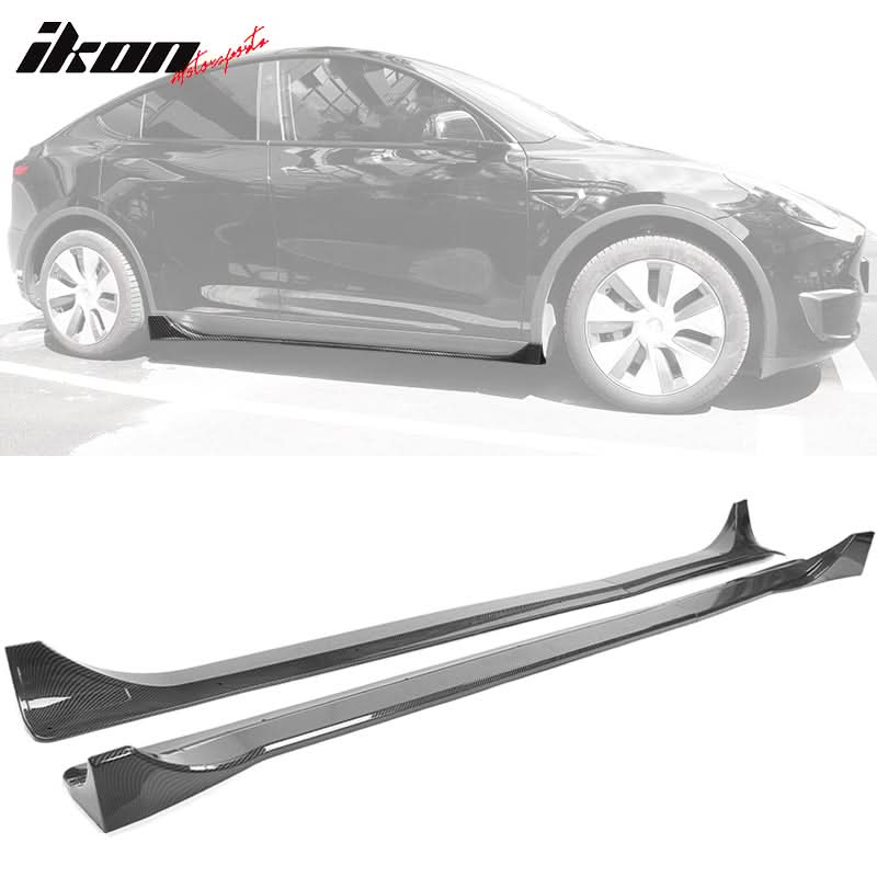 Side Skirts for 2020-2024 Tesla Model Y ABS Plastic Rocker Panel
