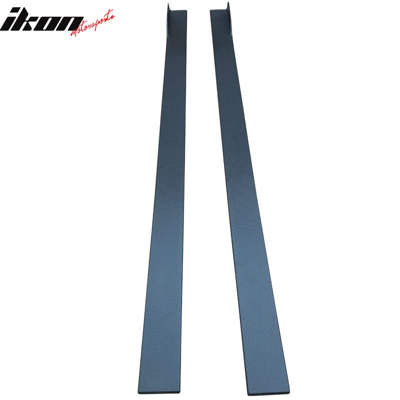 Fits 13-16 Chrysler 300 Carbon Texture Side Skirts Ext Bottom Line