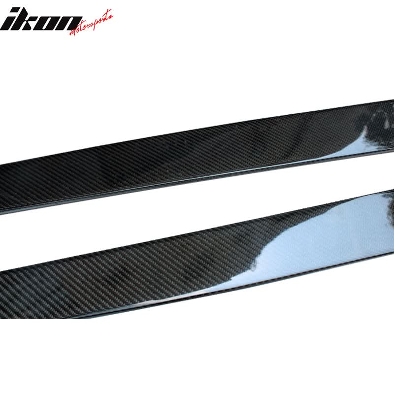 2012-2025 Tesla Model S Flat Bottom Line Lip CF Side Skirt Extension
