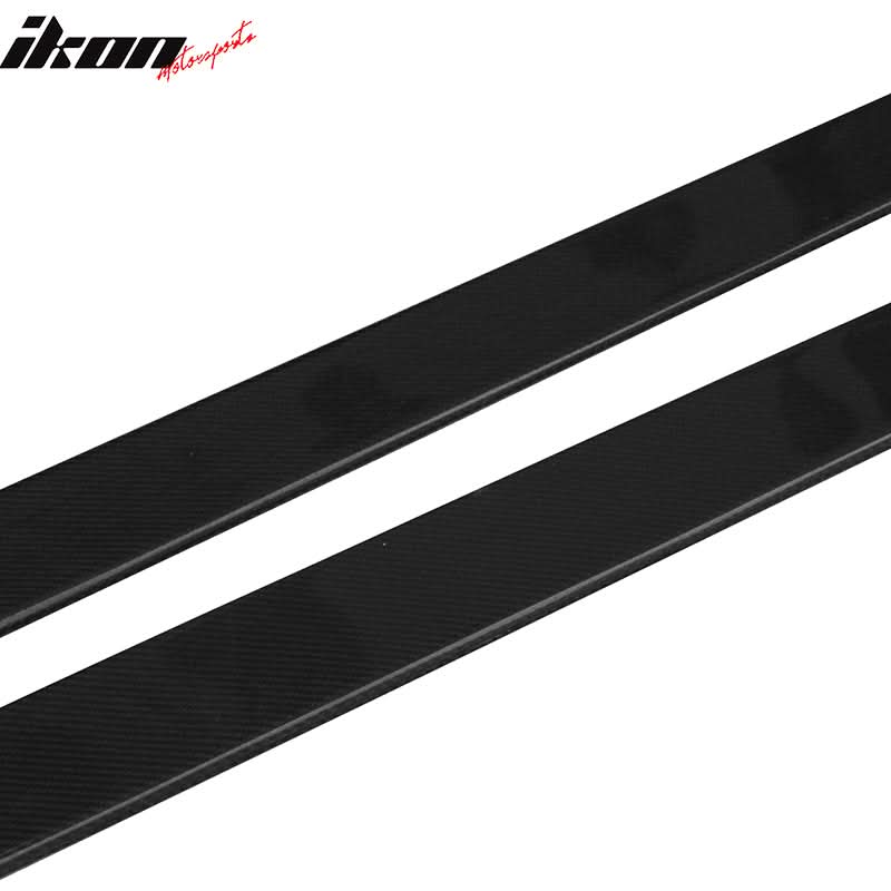 Universal 75 Inches Side Skirt Extension Splitter Lip Carbon Fiber CF