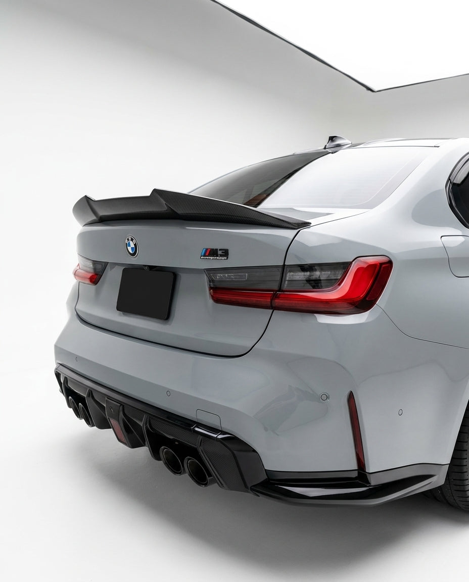BMW 3 Series G20 G28/G80 M3 PSM Style Carbon Fiber Trunk Spoiler (2019 - 2024)