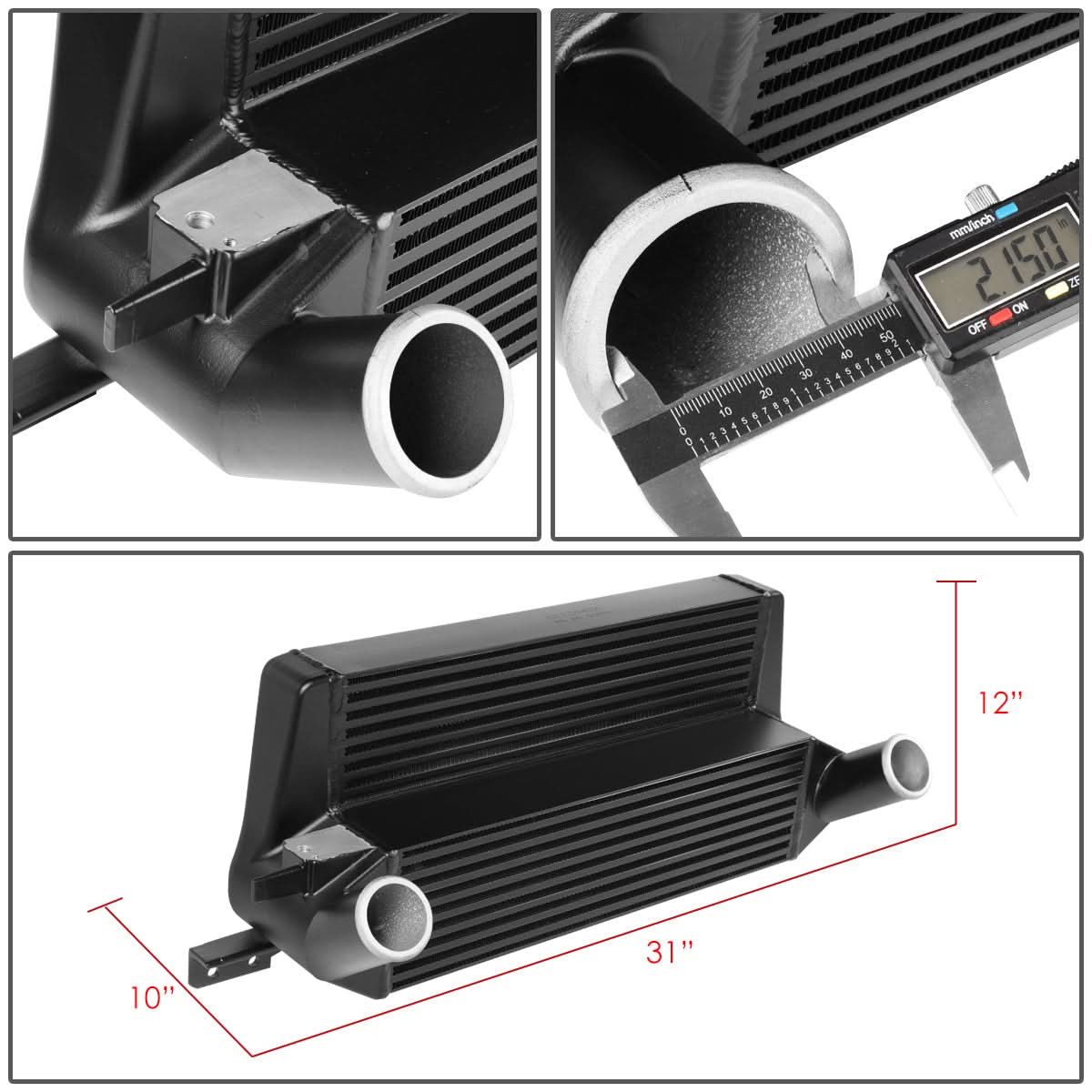 2015-2019 Ford Mustang 2.3L EcoBoost Front Mount Bolt-On Intercooler