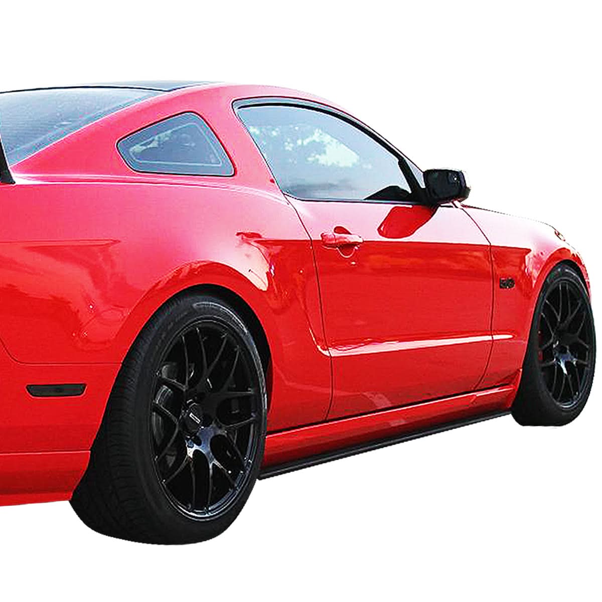 2010-2014 Ford Mustang RP Style Side Skirts - Matte Black