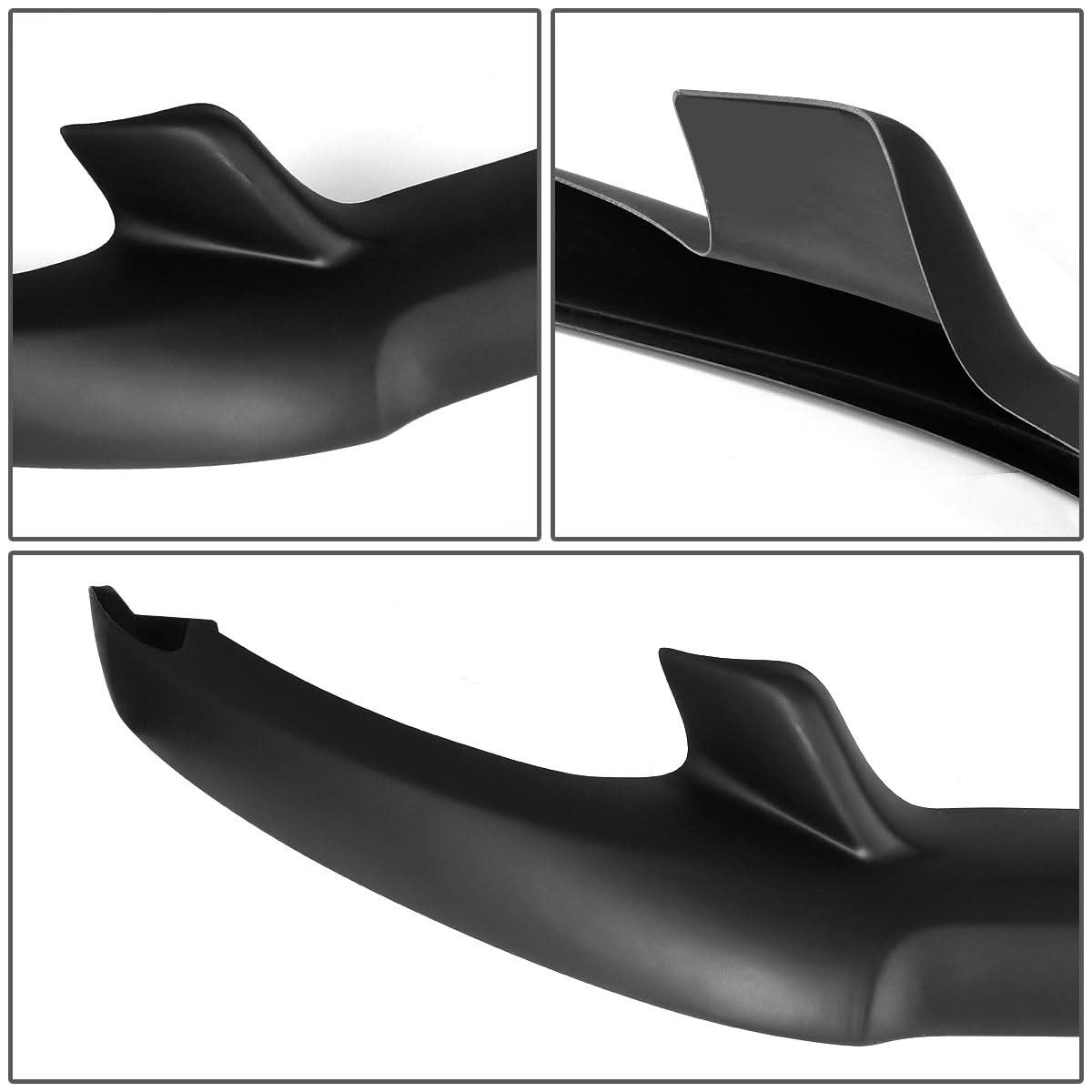 2015-2017 Ford Mustang Front Bumper Lip - Matte Black