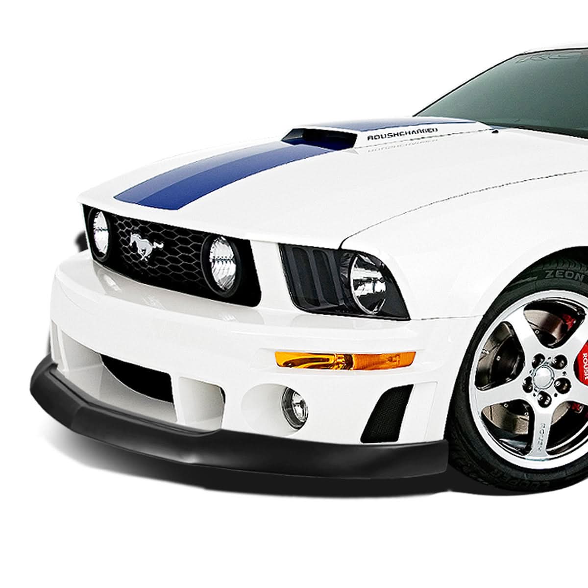 05-09 Ford Mustang GT Front Bumper Lip - Matte Black