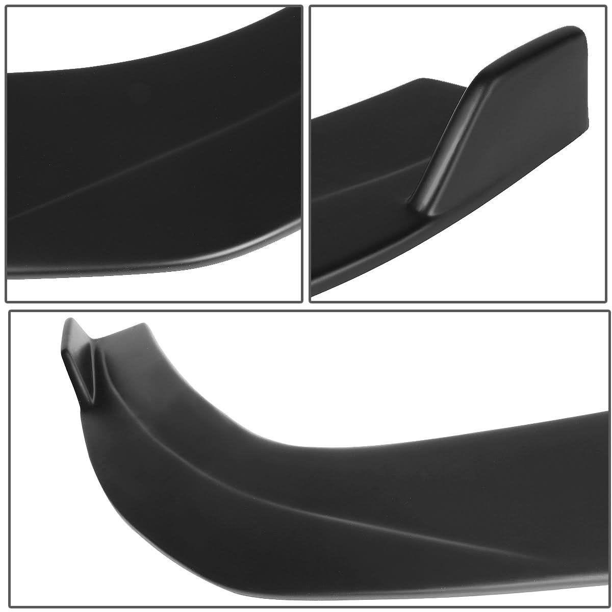 15-17 Ford Mustang Splitter Style Front Bumper Lip - Matte Black