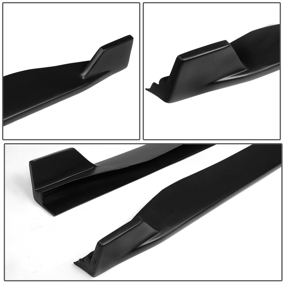 2015-2017 Ford Mustang Side Skirts 2PC Set - Matte Black