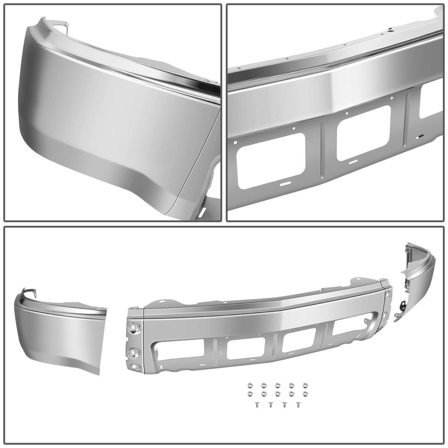 2014-2015 Chevrolet Silverado 1500 Front Bumper Cover Chrome