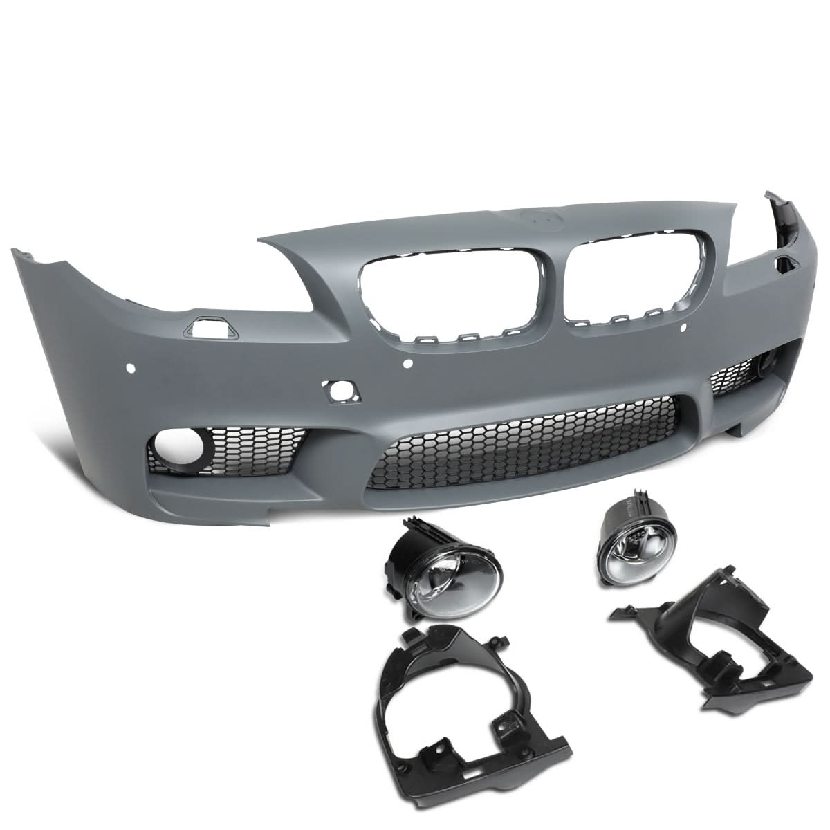 2010-2016 BMW 5-Series M5 Style Front Bumper Cover with Fog Lights