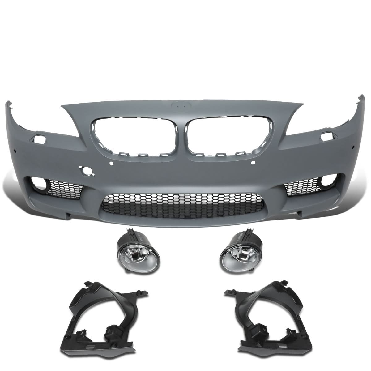 2010-2016 BMW 5-Series M5 Style Front Bumper Cover with Fog Lights