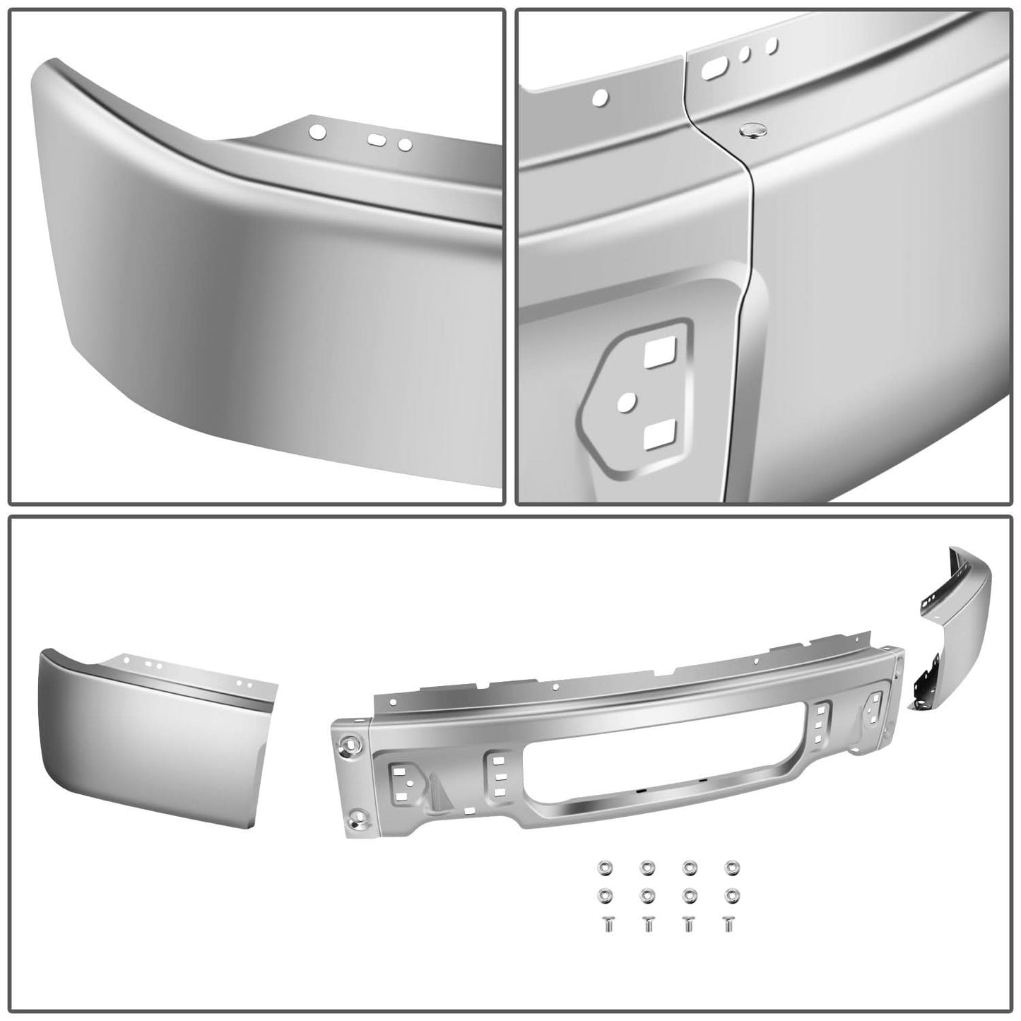 2009-2014 Ford F-150 Front Bumper Cover Chrome No Fog Lamps