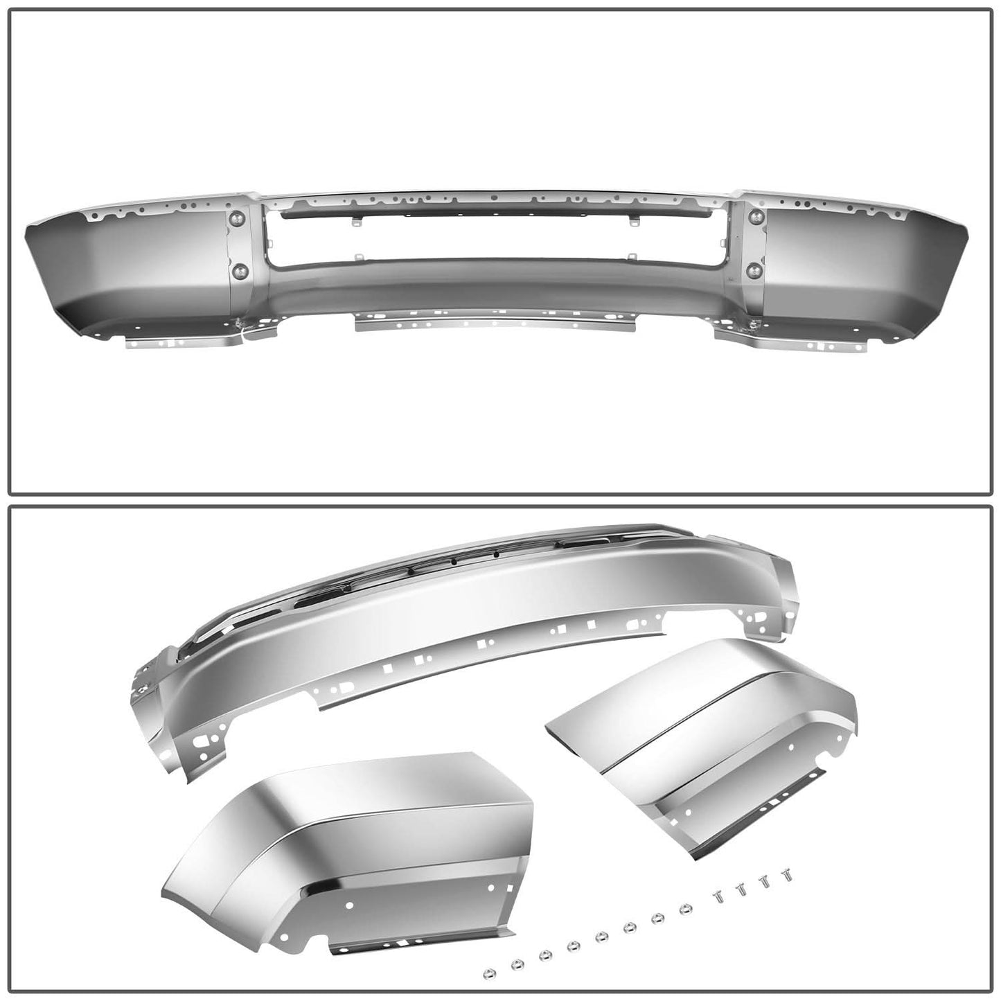 2020-2022 Ford F-250/F-350 Super Duty Chrome Front Bumper Cover