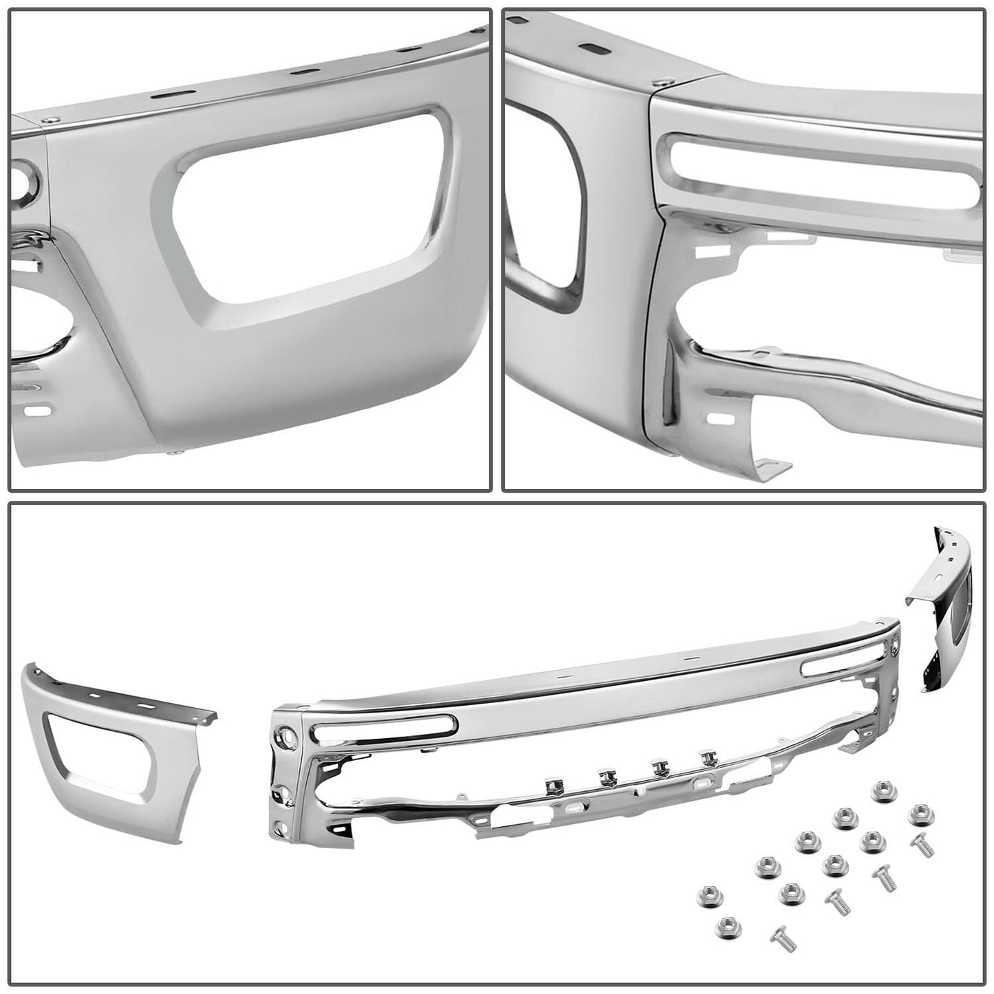 2022-2025 Chevrolet Silverado 1500 Front Bumper Cover Chrome Steel
