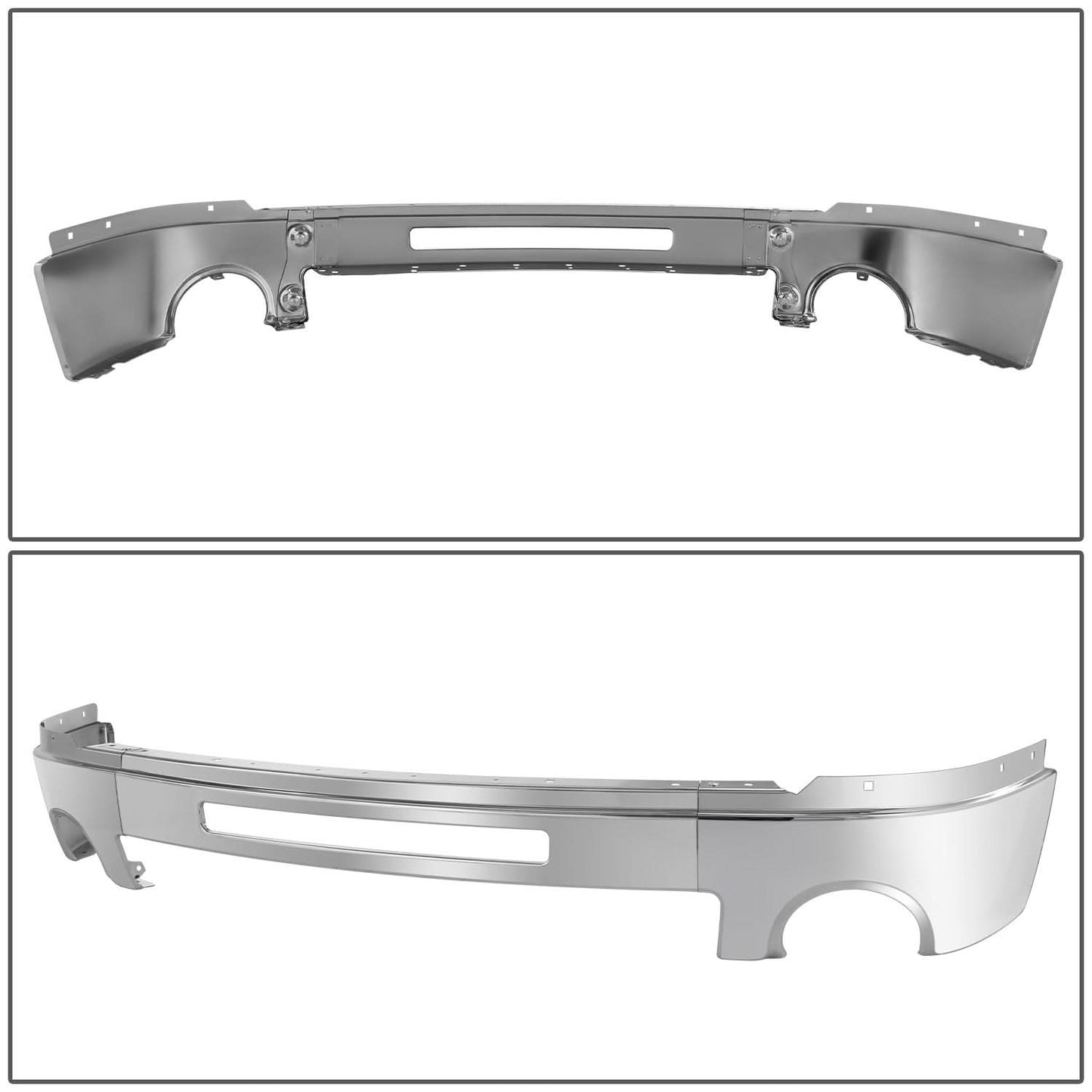 2007-2013 GMC Sierra Front Bumper Cover w/ Fog Lamps Chrome
