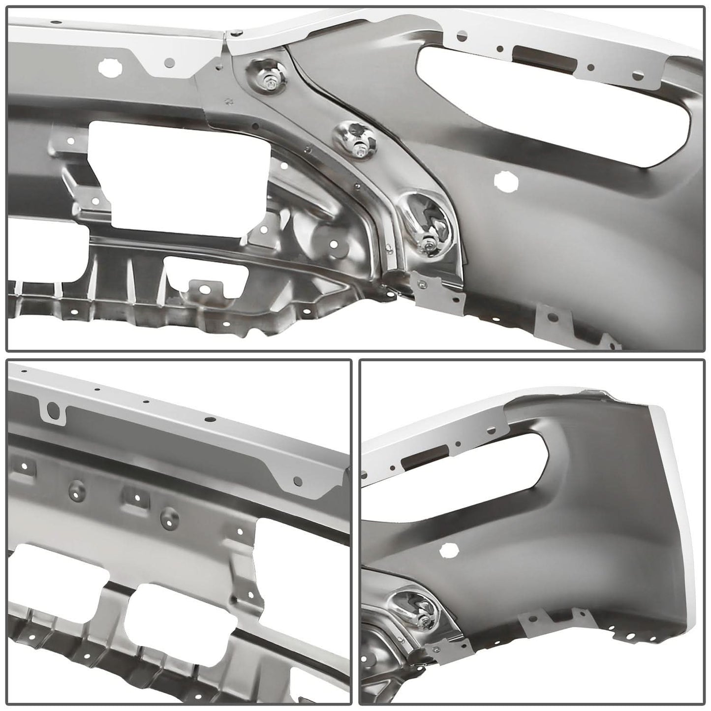 2016-2018 GMC Sierra 1500 Chrome Front Bumper Cover w/ Park Assist