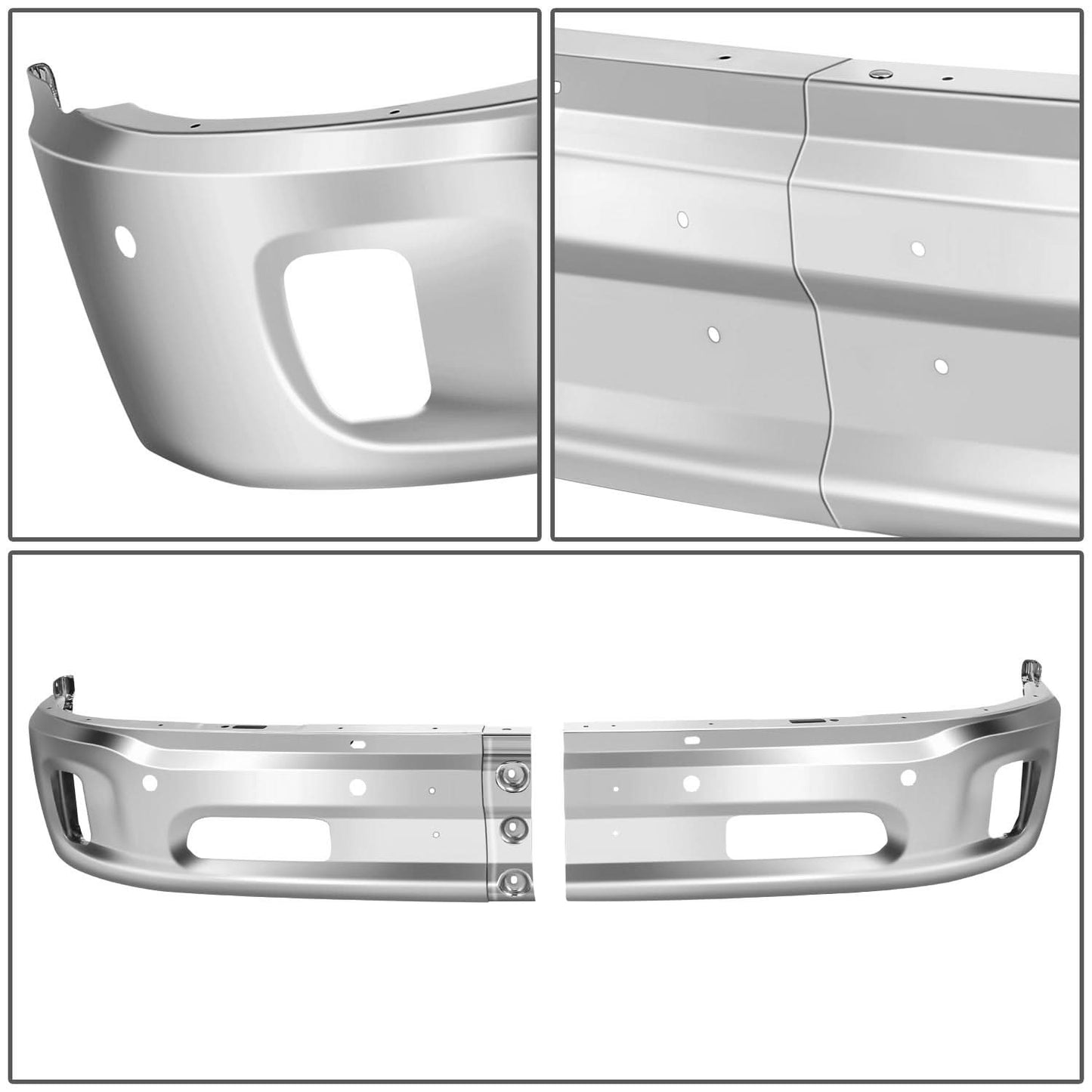 2013-2018 RAM 1500 Chrome Front Bumper Cover w/ Fog Light Holes