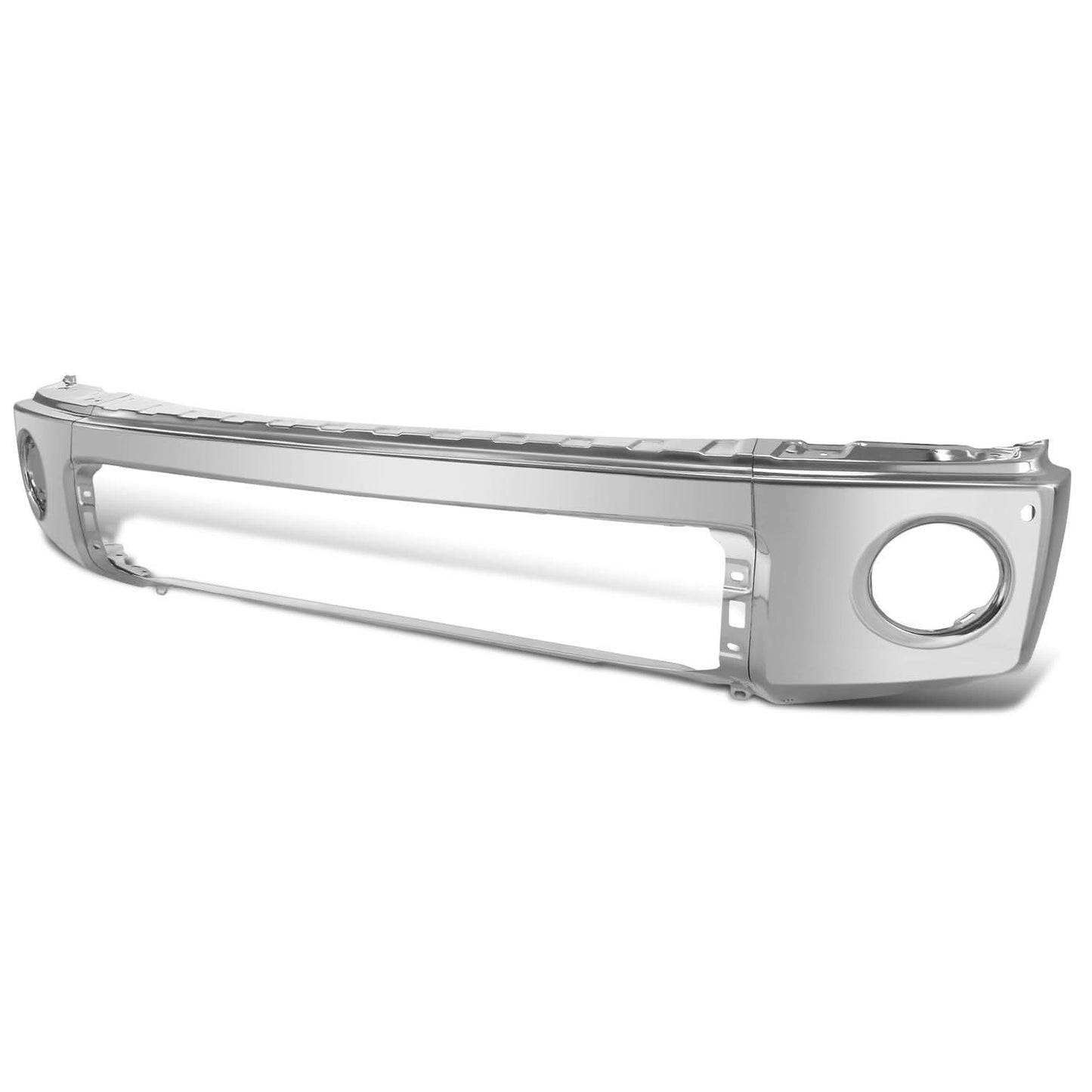 2007-2013 Toyota Tundra Front Bumper Cover w/ Sensor Holes - Steel Chrome